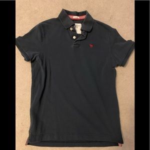 Abercrombie Navy Muscle Fit Polo L